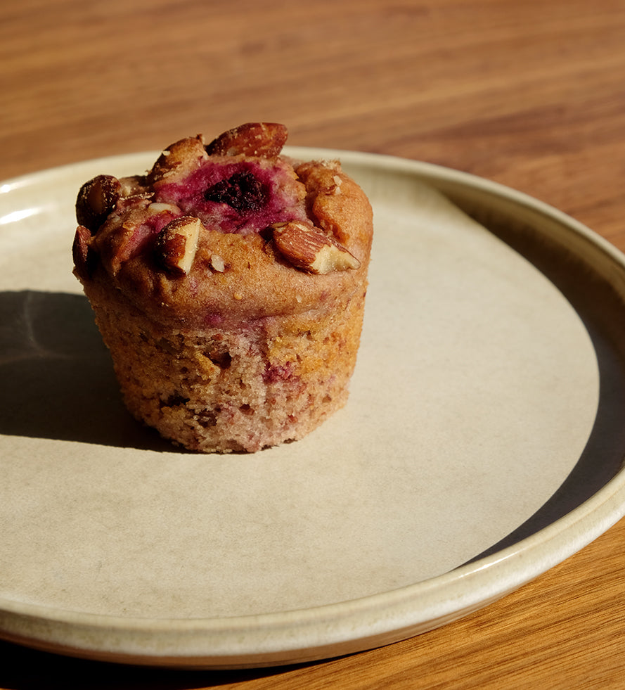 Muffin frambuesa almendras - Sin Azúcar