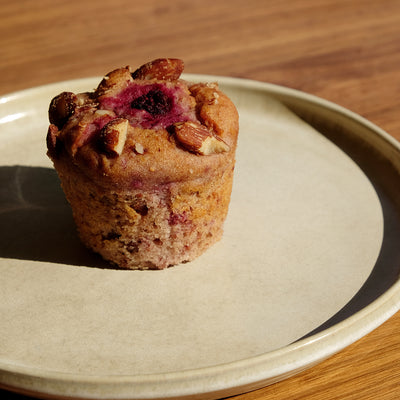Muffin frambuesa almendras - Sin Azúcar