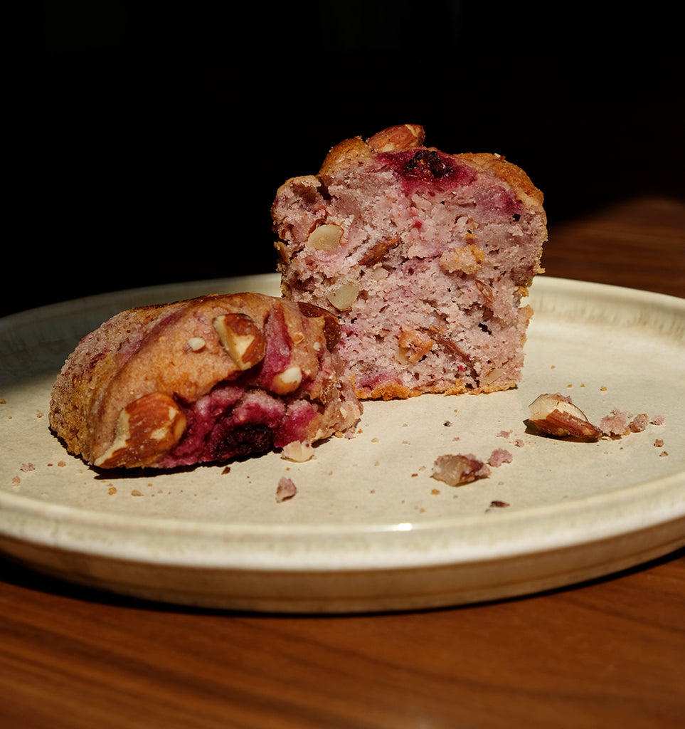 Muffin frambuesa almendras - Sin Azúcar